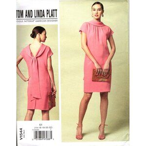 Vogue V1544 Misses 14 to 22 Tom and Linda Platt Dress UNCUT Sewing Pattern